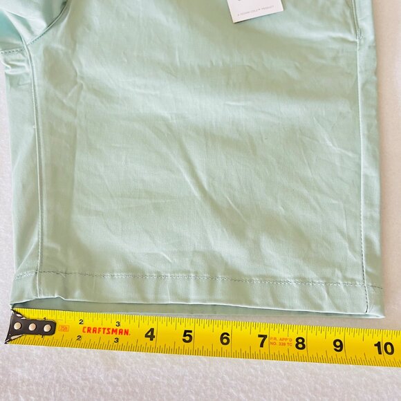 Kenneth Cole Men's Green Slim Fit Lightweight Stretch Chino Shorts Size 32 NWT - Picture 11 of 12